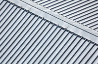 Discoed metal roofing
